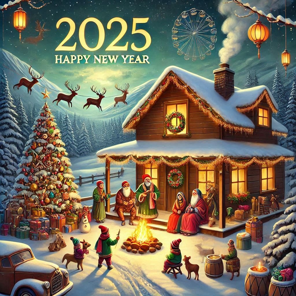 2025 Happy new yeas shyari hindi and Christmas day